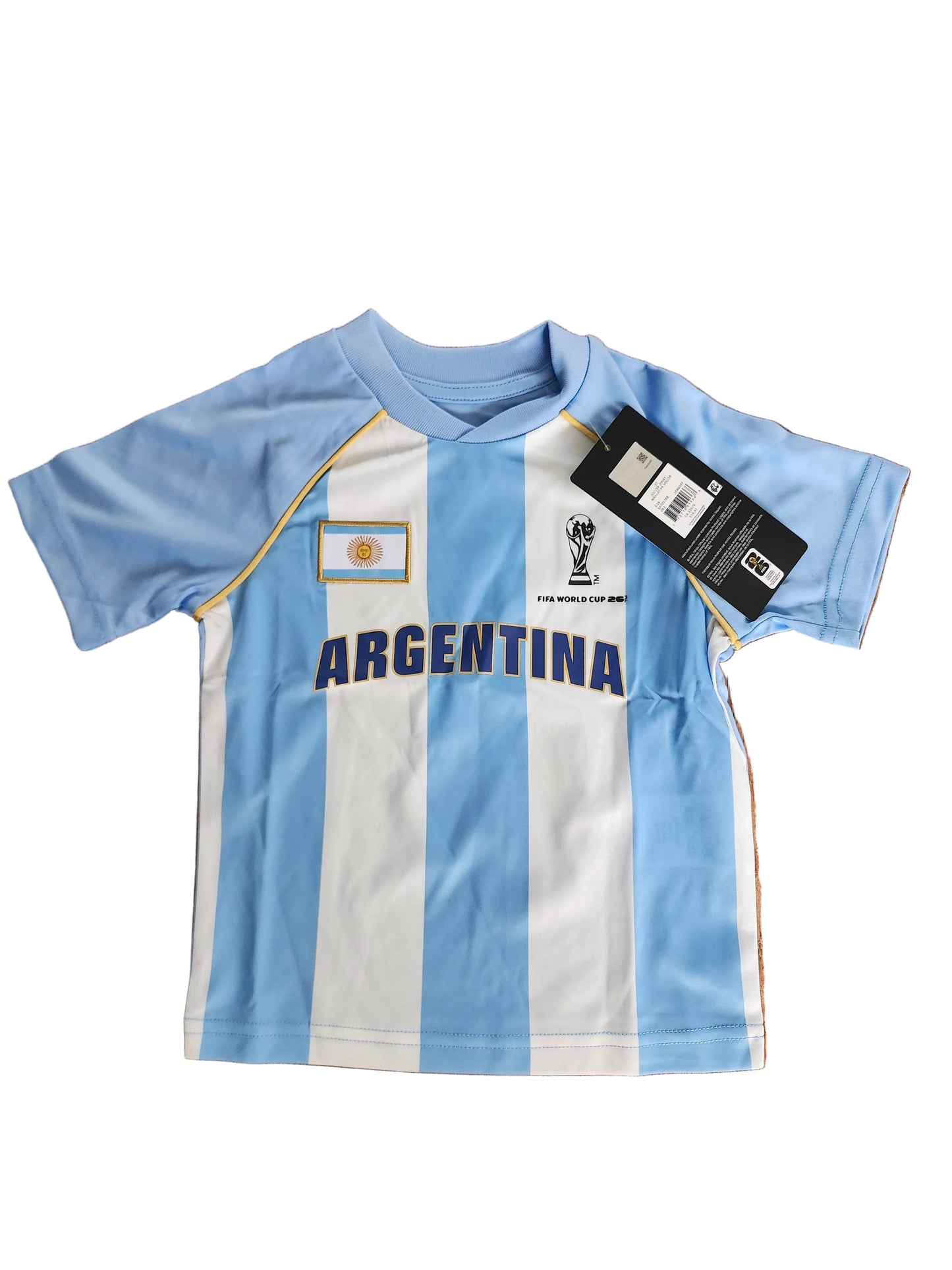Argentina Toddler/Kid  Soccer Jersey – Official World Cup 2026 Licensed Shirt