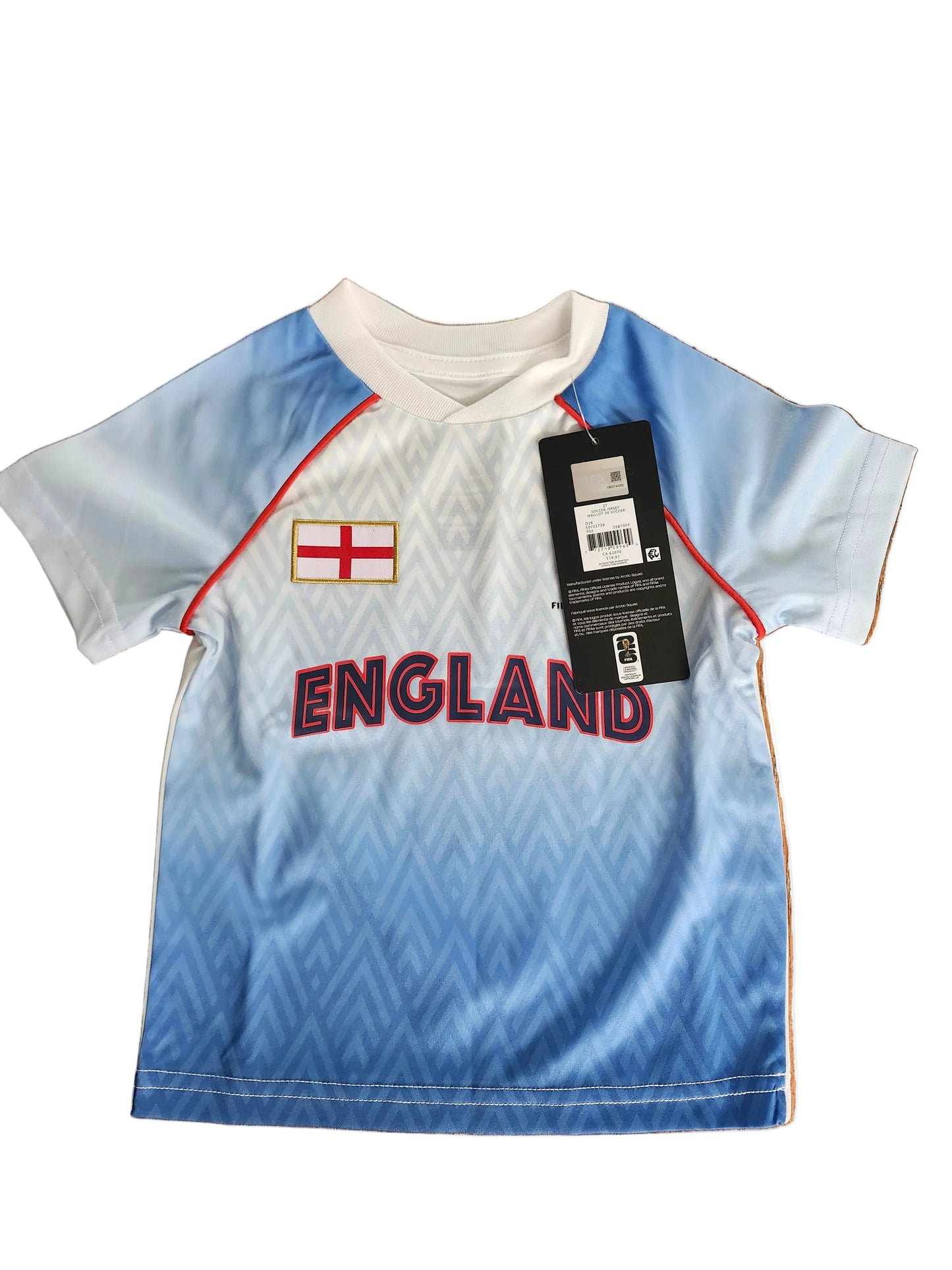 England Toddler/kid Soccer Jersey – Official World Cup 2026 Licensed Shirt
