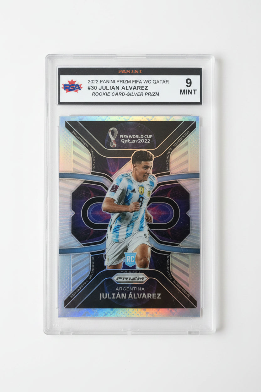 Julian Alvarez Mint 9 KSA graded sports card