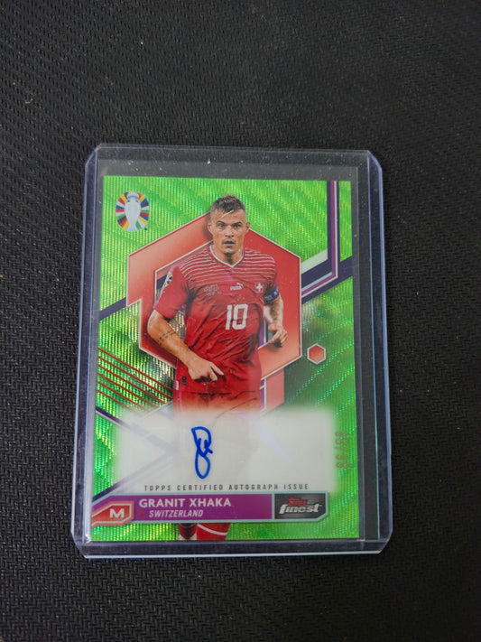 Granit Xhaka Topps Finest Road to Euro Card 86/99 Raw