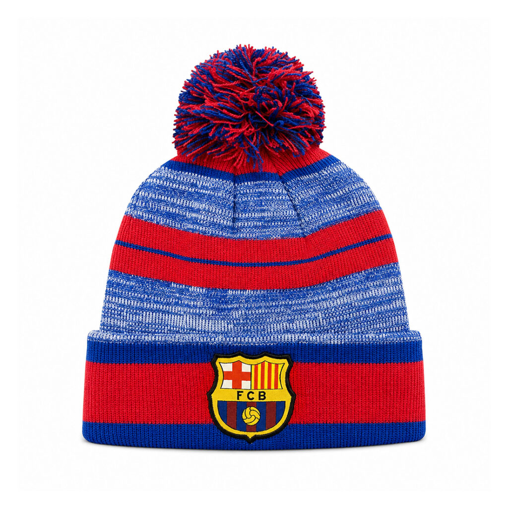 Barcelona Logo Life Pom Beanie